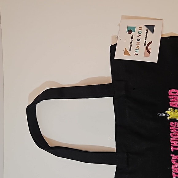 Skull Tote Bag Halloween Goth Reusable Cotton Canvas Purse - Picture 8 of 17